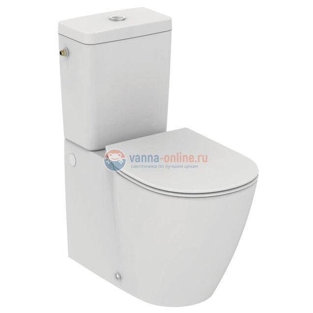 Напольный пристенный унитаз для монтажа с бачком Ideal Standard CONNECT AquaBlade® E039701