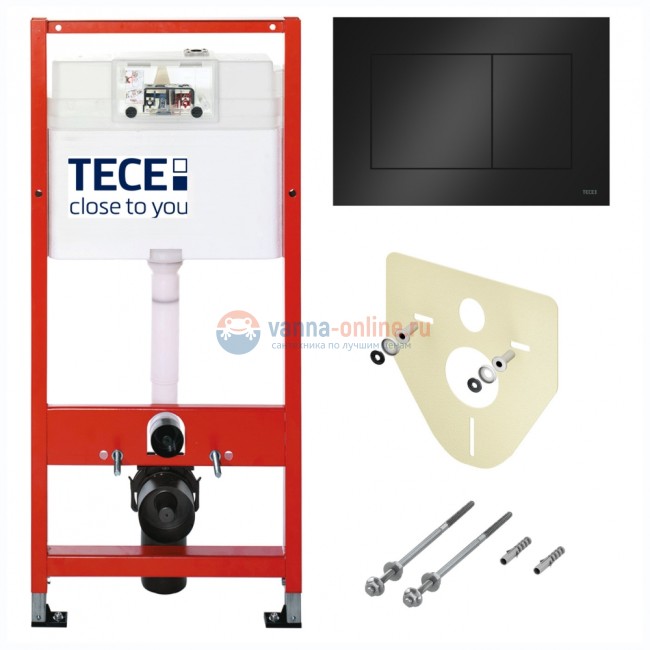 Инсталляции для унитаза TECEbase K400403 4 в 1 с глянцевой панелью смыва TECEnow