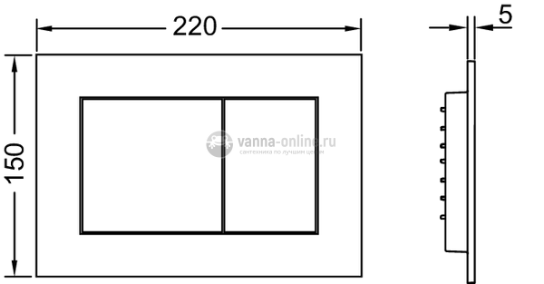 Инсталляции для унитаза TECEbase K400403 4 в 1 с глянцевой панелью смыва TECEnow