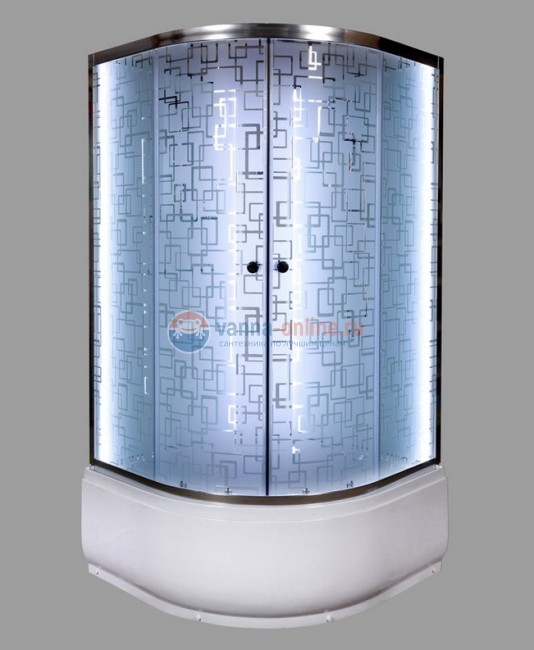 Душевая кабина Deto Em EM4510 N LED гм 100 x 100 см, без крыши, с Led подсветкой, с гидромассажем Душевая кабина Deto Em EM4510 N LED гм 100 x 100 см, без крыши, с Led подсветкой, с гидромассажем