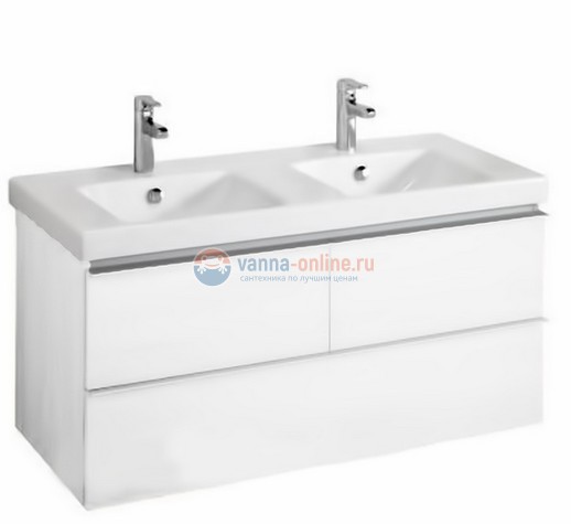 Тумба под раковину Jacob Delafon Odeon Up EB892RU-J5, 120 см, белый блестящий