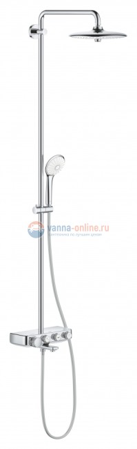 Душевая система с термостатом Grohe Euphoria SmartControl 260 Mono 26510000, излив для ванны Душевая система с термостатом Grohe Euphoria SmartControl 260 Mono 26510000, излив для ванны