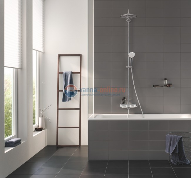 Душевая система с термостатом Grohe Euphoria SmartControl 260 Mono 26510000, излив для ванны Душевая система с термостатом Grohe Euphoria SmartControl 260 Mono 26510000, излив для ванны