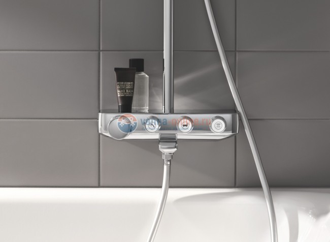 Душевая система с термостатом Grohe Euphoria SmartControl 260 Mono 26510000, излив для ванны Душевая система с термостатом Grohe Euphoria SmartControl 260 Mono 26510000, излив для ванны