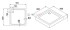 Поддон душевой Cezares-SMC TRAY-M-A-90-35-W, 90*90*h3,5 мм
