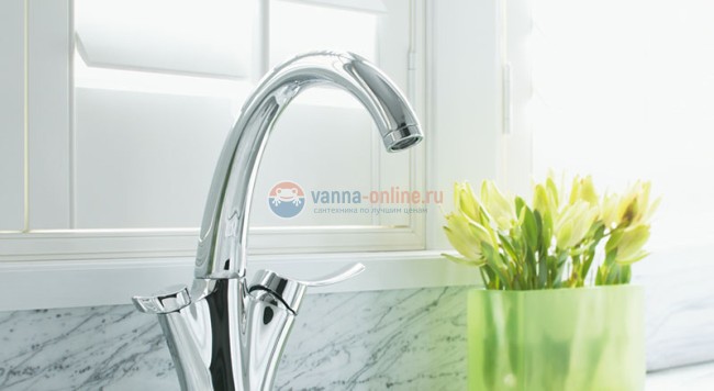 Смеситель Jacob Delafon Carafe E18865-VS для кухни, цвет нержавеющая сталь Смеситель Jacob Delafon Carafe E18865-VS для кухни, цвет нержавеющая сталь