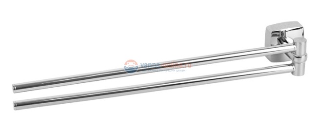 Полотенцедержатель Fixsen Kvadro FX-61302A поворотный, двойной, хром Полотенцедержатель Fixsen Kvadro FX-61302A поворотный, двойной, хром