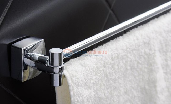 Полотенцедержатель Fixsen Kvadro FX-61302A поворотный, двойной, хром Полотенцедержатель Fixsen Kvadro FX-61302A поворотный, двойной, хром