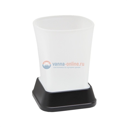 Стакан для зубных щеток WasserKRAFT Amper 5428BLACK Стакан для зубных щеток WasserKRAFT Amper 5428BLACK