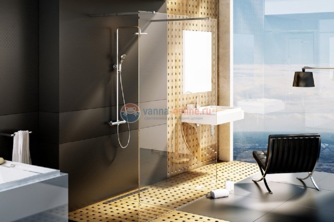 Душевой уголок Ravak Walk-In Free GW9FG0C00Z1 120 x 200 см, профиль хром, стекло прозрачное