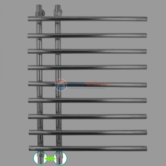 Полотенцесушитель водяной Energy Rose 800x600, ширина 60 см, высота 83 см Полотенцесушитель водяной Energy Rose 800x600, ширина 60 см, высота 83 см