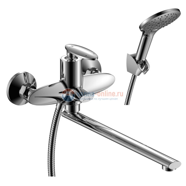 Смеситель для ванны и душа Rossinka RS30-32 с душевым гарнитуром Смеситель для ванны и душа Rossinka RS30-32 с душевым гарнитуром