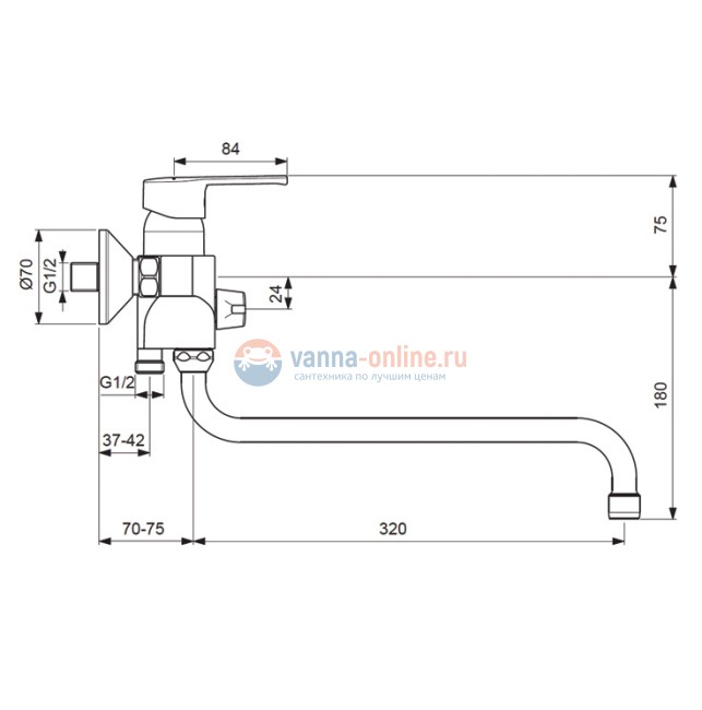 Смеситель Vidima Uno BA240AA для ванны и душа с душевым гарнитуром, поворотный излив, хром Смеситель Vidima Uno BA240AA для ванны и душа с душевым гарнитуром, поворотный излив, хром