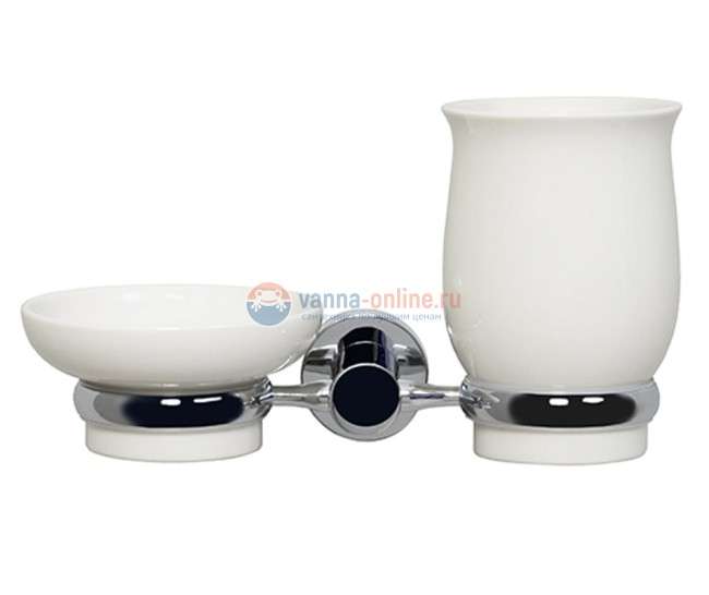 Стакан и мыльница с держателем WasserKRAFT K-28226 Стакан и мыльница с держателем WasserKRAFT K-28226