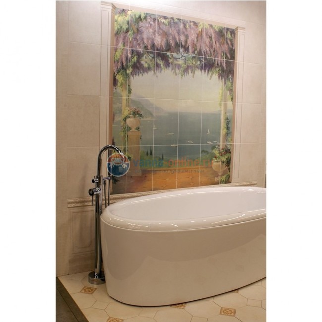 Смеситель напольный Paini Cox для ванны поворотный излив