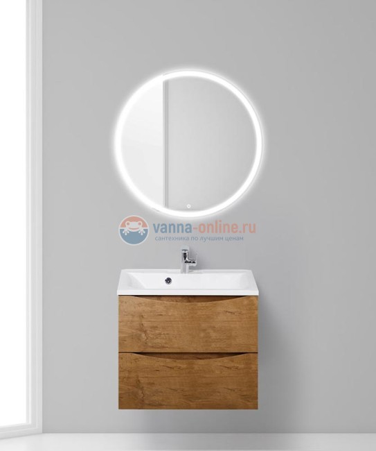 Тумба под раковину BelBagno Marino MARINO-650-2C-SO-RN-P, 65 х 45 х 55 см, Rovere Nature - светло-коричневый