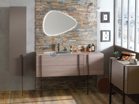 Тумба под раковину Jacob Delafon Nouvelle Vague 100 EB3031-G60, с выступом, цвет - желтый глянцевый