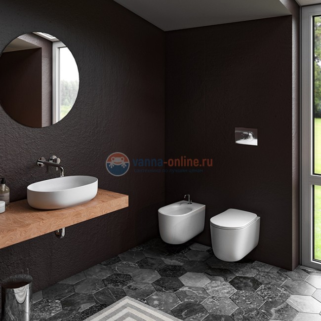 Сиденье для унитаза Kerasan Nolita 539201 SLIM быстросъемное, цвет белый глянец, петли хром