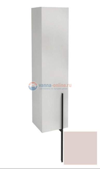 Пенал Jacob Delafon Nouvelle Vague 35 см, EB3047G-G1H, цвет пыльная роза глянцевый, левая