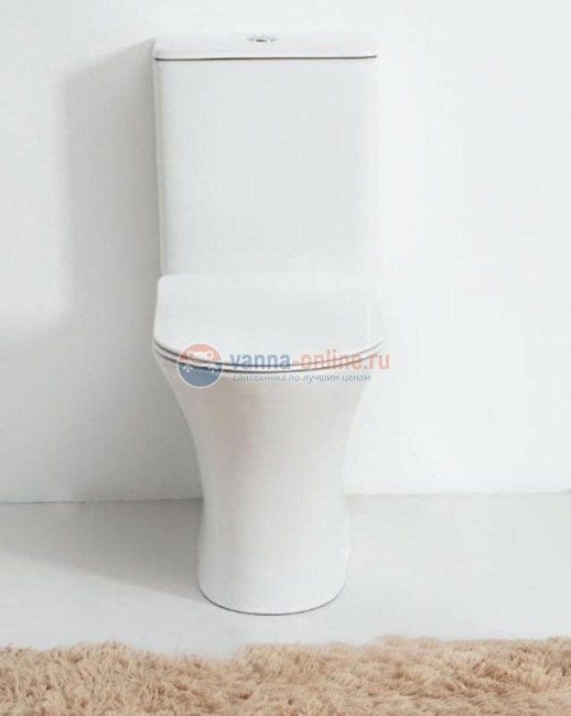 Унитаз-компакт Orange C01-000W безободковый с горизонтальным выпуском Унитаз-компакт Orange C01-000W безободковый с горизонтальным выпуском