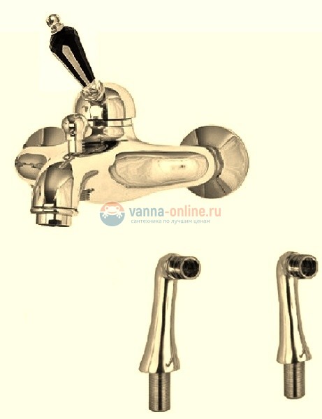 Смеситель Cezares Vintage PBVM-03/24-Sw цвет золото 24 карат, ручки Swarovski Смеситель Cezares Vintage PBVM-03/24-Sw цвет золото 24 карат, ручки Swarovski