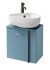 Тумба под раковину Jacob Delafon Nouvelle Vague 45 см, EB3045G-M43, цвет аквамарин матовый, левая