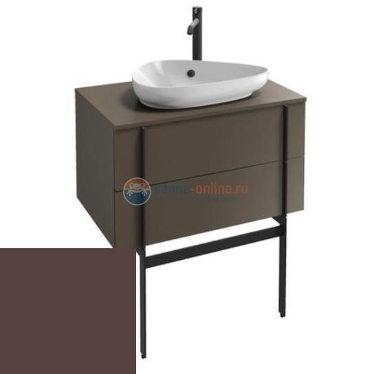 Тумба под раковину Jacob Delafon Nouvelle Vague 80 EB3039-M59, коричневый лед мягкий