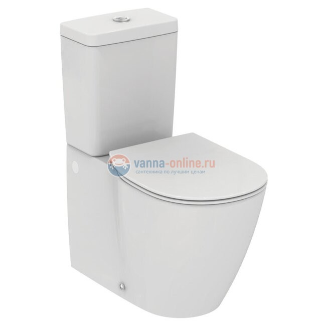 Напольный пристенный унитаз для монтажа с бачком Ideal Standard CONNECT E803701 Напольный пристенный унитаз для монтажа с бачком Ideal Standard CONNECT E803701