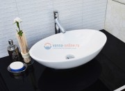 Раковина CeramaLux Серия N 9021 накладная, белый