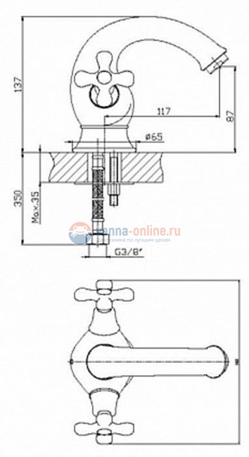 Смеситель Orange Gracia M20-021cr для раковины