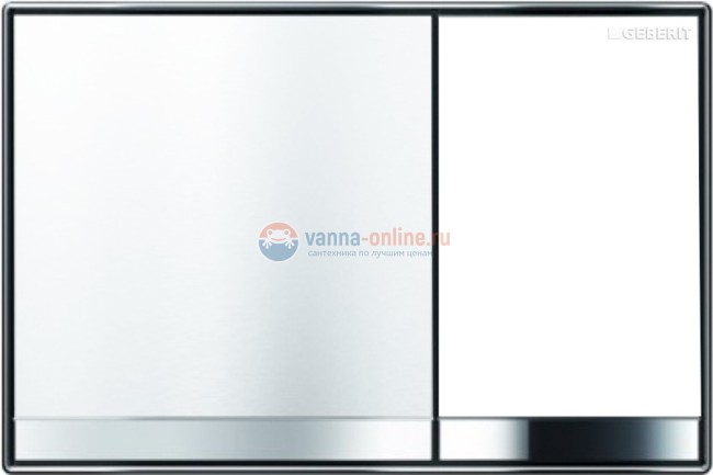 Клавиша Geberit Omega Type 60 115.081.SI.1, белое стекло