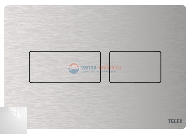 Клавиша смыва TECE Solid с двойной системой смыва, белый глянцевый