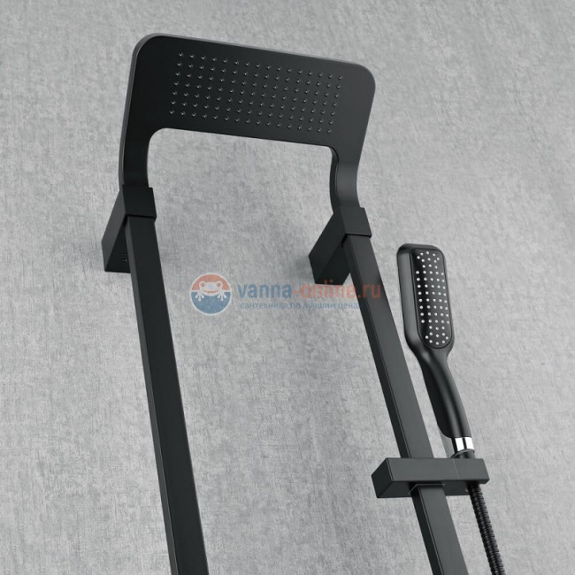 Душевая система Black&White Seasons W1020, лунная ночь (черный)