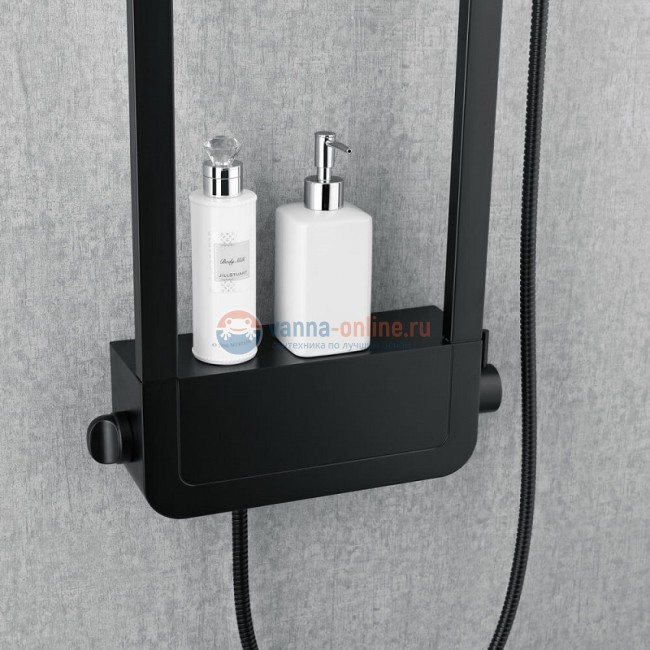 Душевая система Black&White Seasons W1020, лунная ночь (черный)