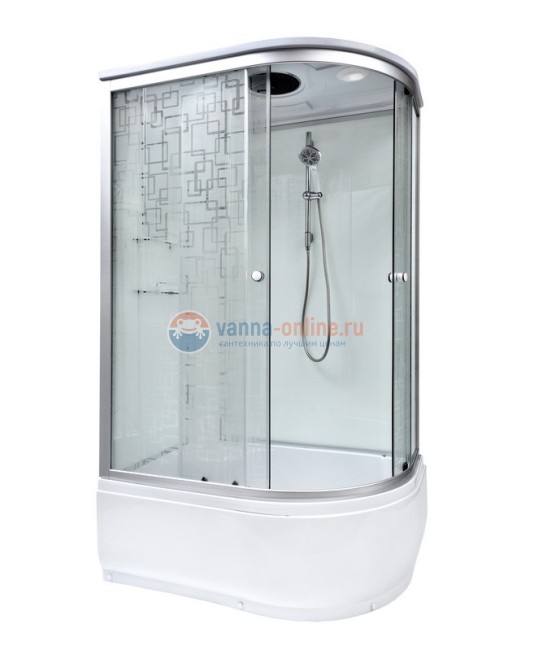 Душевая кабина Deto Em EM4511 L/R гм-эл 110 x 80 см, с крышей, с электрикой, с гидромассажем