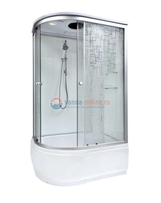 Душевая кабина Deto Em EM4511 L/R гм-эл 110 x 80 см, с крышей, с электрикой, с гидромассажем