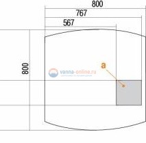 Зеркальный шкаф Акватон СЕВИЛЬЯ 80, 1A125502SE010