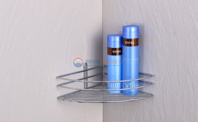 Полка угловая Fixsen FX-850-1 одноэтажная, хром Полка угловая Fixsen FX-850-1 одноэтажная, хром