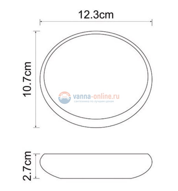 Мыльница WasserKraft Dinkel 4629 Мыльница WasserKraft Dinkel 4629