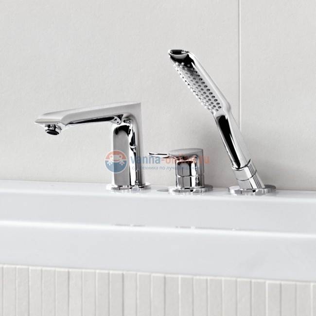 Смеситель Hansgrohe Metris 31190000 на борт ванны, внешняя часть Смеситель Hansgrohe Metris 31190000 на борт ванны, внешняя часть