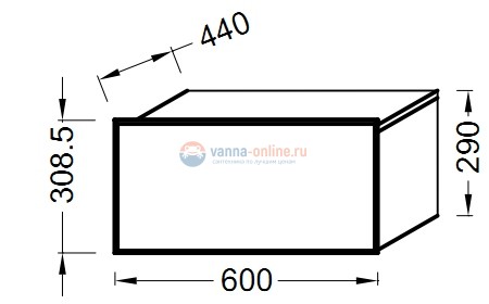 Тумба Jacob Delafon Formilia Standard EB1012-HU-F47, капчучино