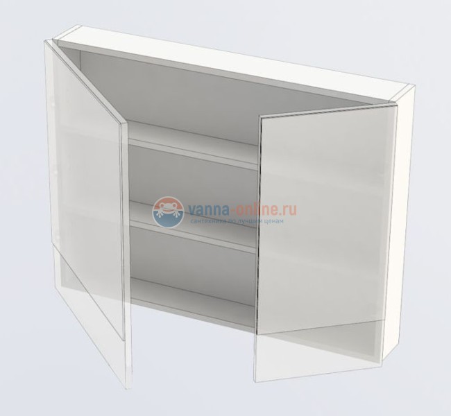 Зеркало-шкаф Aquanet Нота 90 (камерино) 00159110, цвет венге