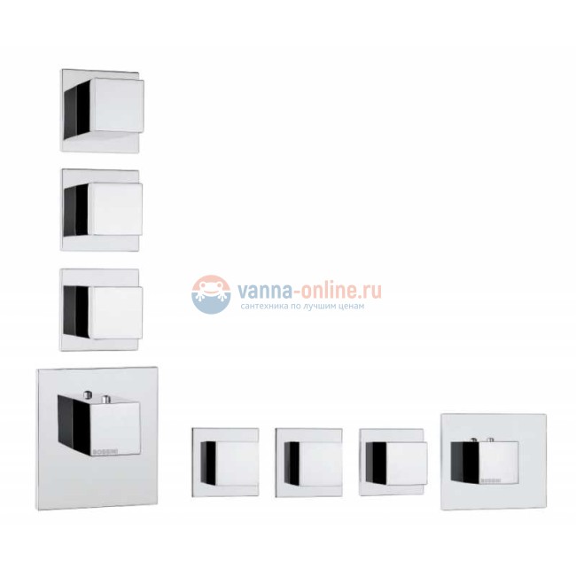 Смеситель для ванны Bossini Cube Z032205.030 (хром глянцевый) термостатический