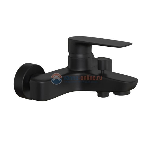 Смеситель для ванны Paini Nove без аксессуара, чёрный