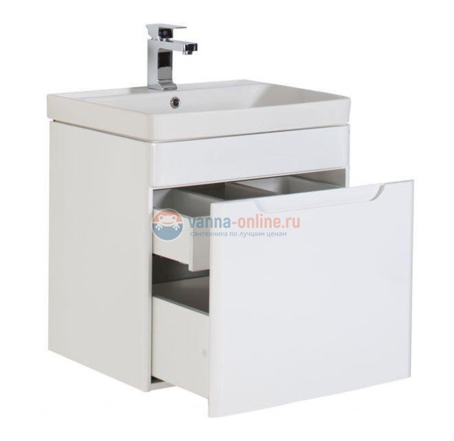 Тумба с раковиной Aquanet София 60 00196956 подвесная