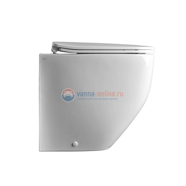 Унитаз приставной BTW 520х340мм., безободковый AXA White Jam