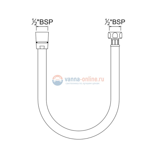 Душевой шланг Jaquar Shower SHA-CHR-571, 150 см, хром