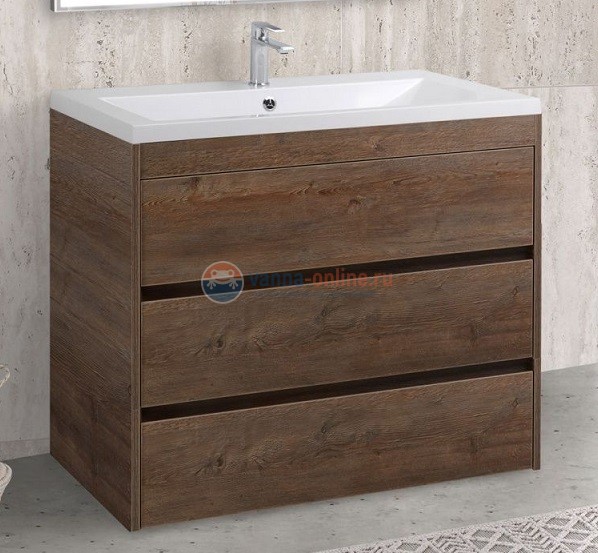 Тумба под раковину Art&Max Family-900-3C-PIA-PS, 90 x 47 x 84.5 см напольная, коричневый (Pino Siberia) Тумба под раковину Art&Max Family-900-3C-PIA-PS, 90 x 47 x 84.5 см напольная, коричневый (Pino Siberia)