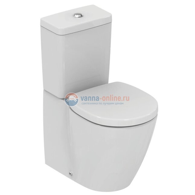 Напольный пристенный унитаз для монтажа с бачком Ideal Standard CONNECT SPACE E119601