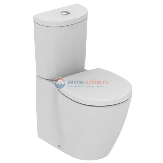 Напольный пристенный унитаз для монтажа с бачком Ideal Standard CONNECT SPACE E119601